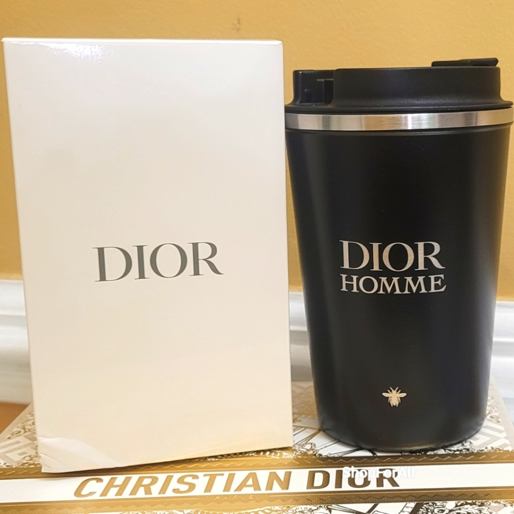 Dior Homme Coffee Cup Mug With Lid Stainless Steel Tharmal Travel Tumbler